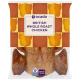 Ocado whole roast chicken 900g, imported from the UK