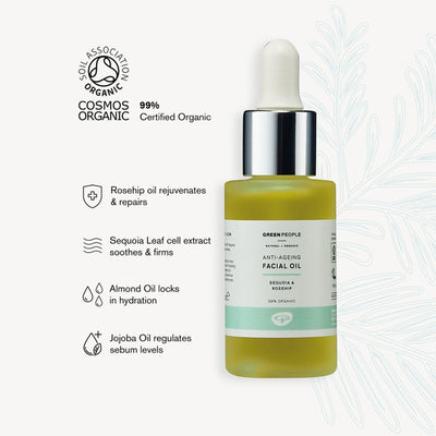 Huile Visage Bio Anti-Âge Green People 30ml