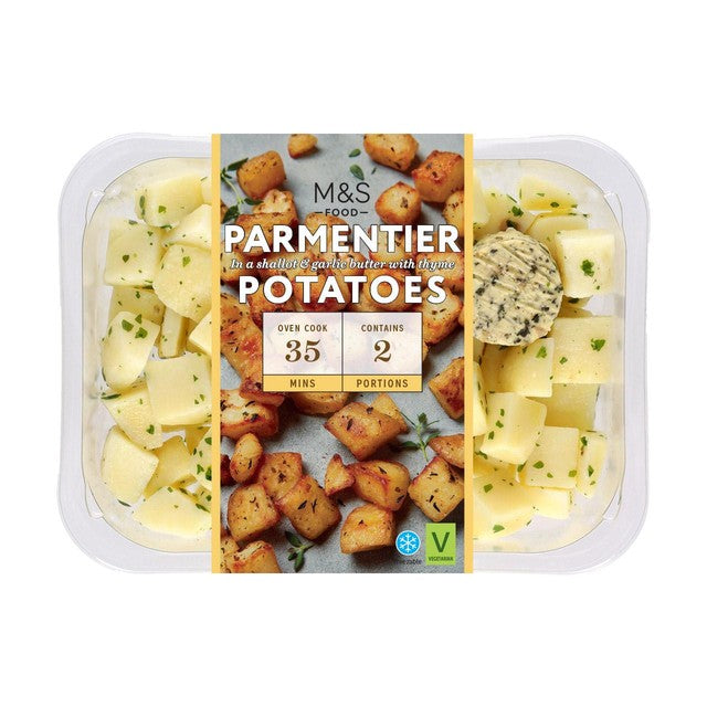 M&S Parmentier potatoes 400g, imported from the UK