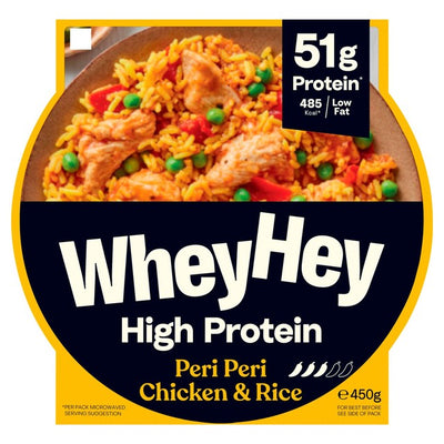 Wheyhey Peri Peri Chicken Frozen Ready Meal 450g
