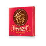 Willies Cacao hazelnut raisin dark chocolate bar 50g (British brand)