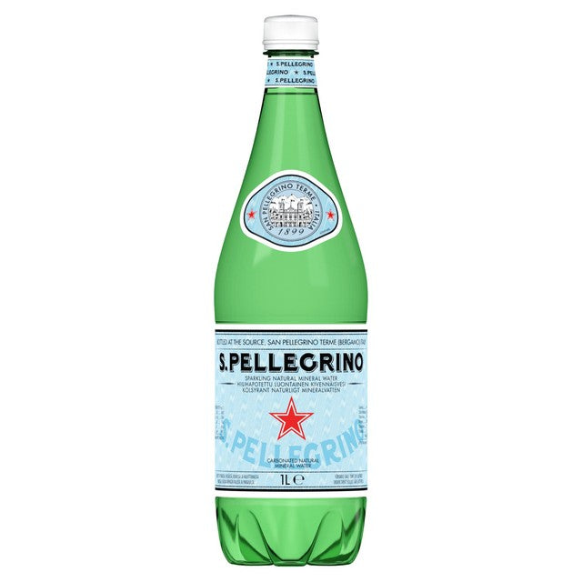 San Pellegrino sparkling mineral water 1L (British brand)