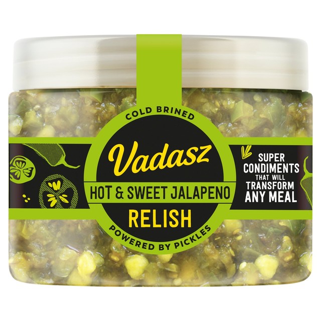 Vadasz Hot & Sweet Jalapeno Relish 400g (British brand)