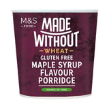 M&S maple syrup flavour porridge pot 70g, imported from the UK