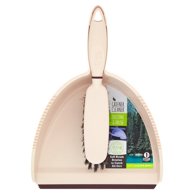 Greener Cleaner Dustpan And Brush Cream Household Cleaning Set