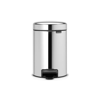 Brabantia Pedal Bin Brilliant Steel Bathroom Bin 3L