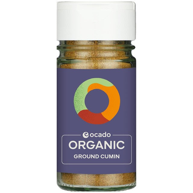 Ocado organic ground cumin spice 44g, imported from the UK