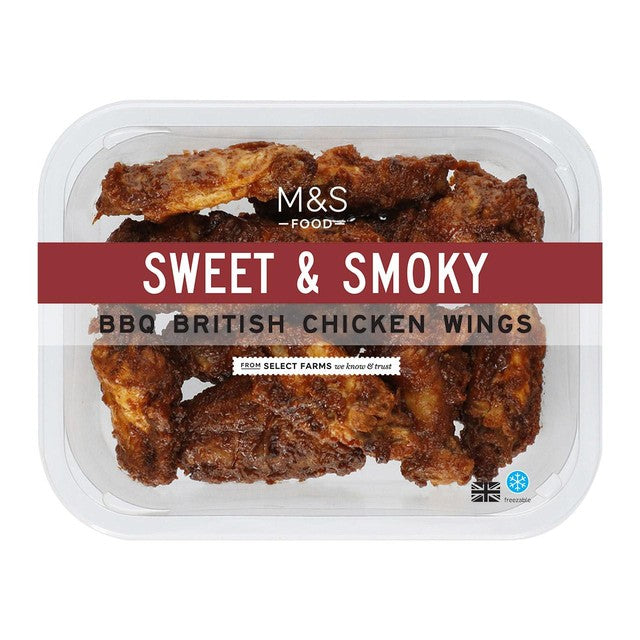 M&S BBQ chicken wings 350g, imported from the UK