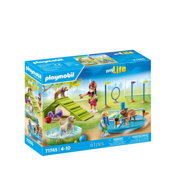 Playmobil My Life Dog Playground toy set, imported from the UK
