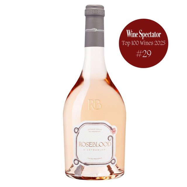 Roseblood Provence rosé wine 75cl, imported from the UK