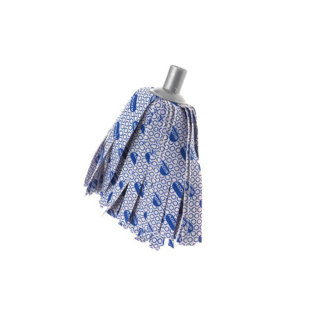 Addis cloth mop with 3-piece handle in metallic white blue - British product
