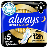 Always Ultra Secure Night Extra sanitary towels Size 5 - British product