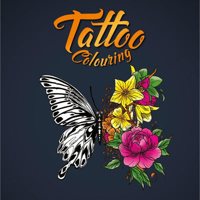 Igloo Books Tattoo Colouring Trend Book Activity 45 Pages