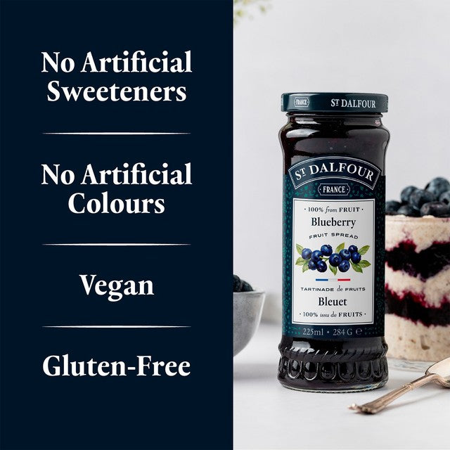 St Dalfour blueberry fruit spread 284g (British brand)