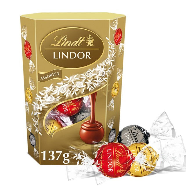 Lindt Lindor Chocolate Truffles Assorted 137g, UK version