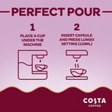 Costa medium roast coffee pods 10 pack - British product
