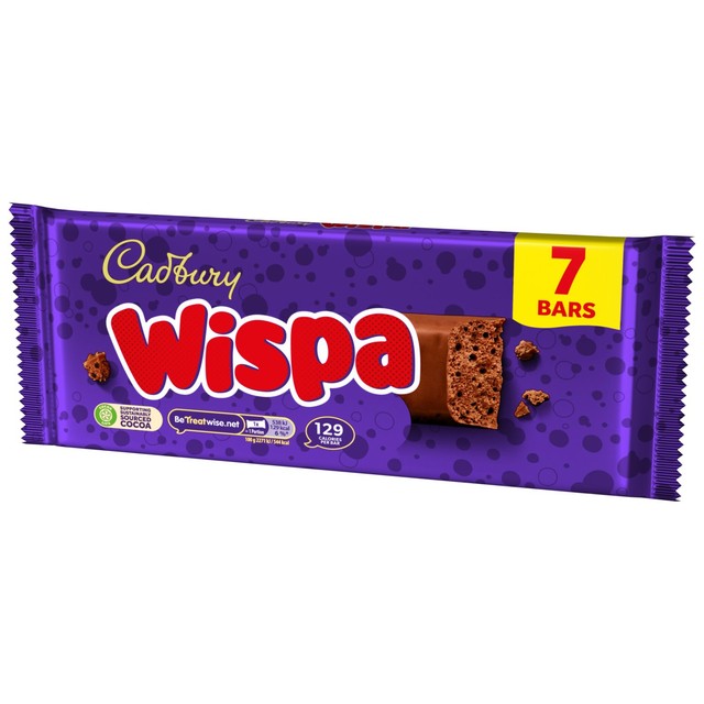 Cadbury Wispa milk chocolate bar multipack 7 x 24g - British product