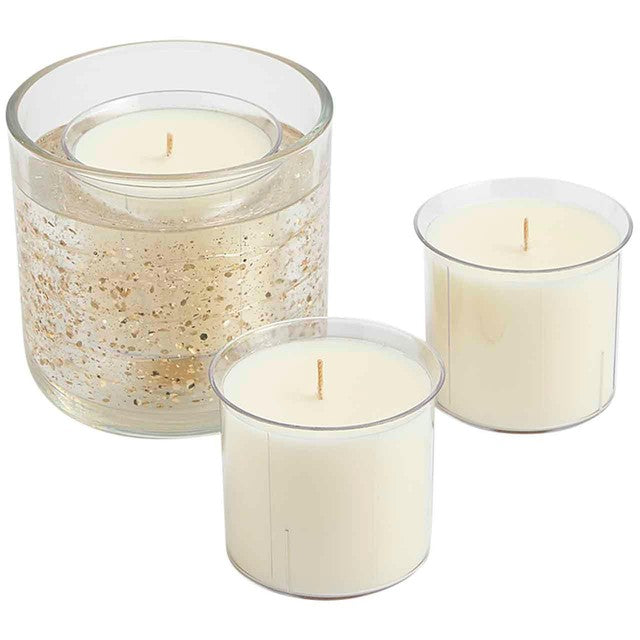 M&S Calm Gold Light Up Candle Set, imported from the UK