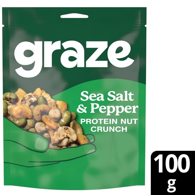 Graze sea salt and pepper protein snack 100g, UK version