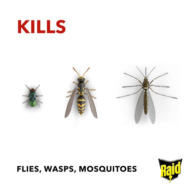 Raid insect killer with eucalyptus oil 300ml, imported from the UK