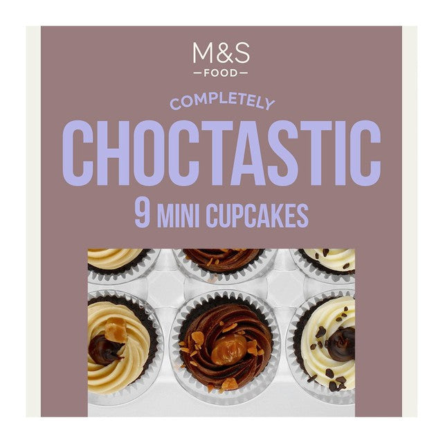 M&S Mini Cupcakes Assorted Flavours 217g, imported from the UK