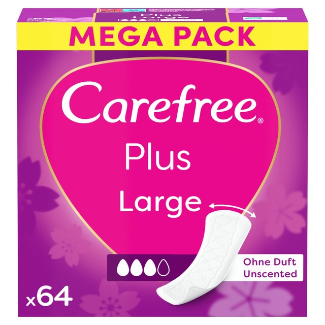 Carefree Plus Large Scented Pantyliners - British product