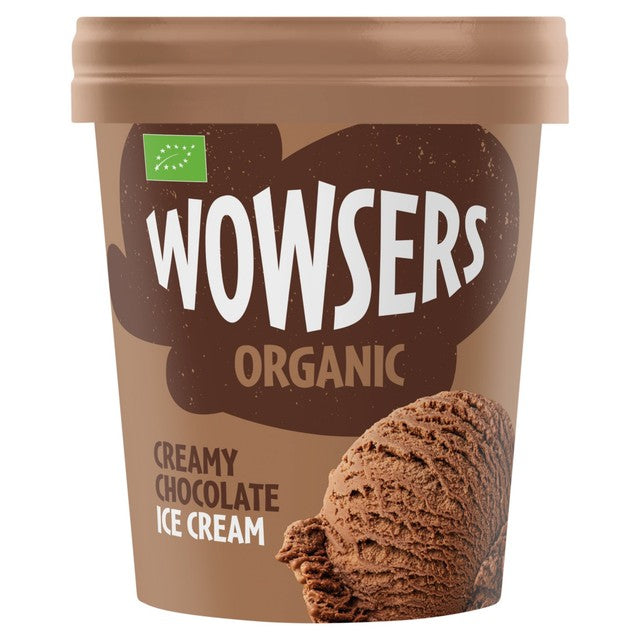 Wowsers creamy chocolate ice cream 460ml (British brand)