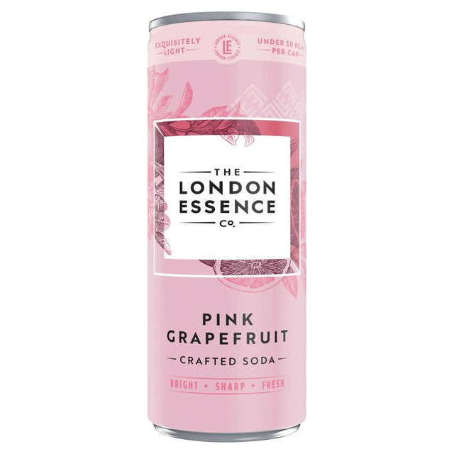 London Essence Co. Pink Grapefruit Crafted Soda 250ml, UK version