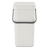 Brabantia Sort & Go waste bin light grey 12L - British product