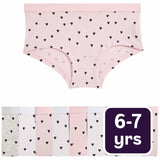 M&S heart print shorts Multi 6-7Y, imported from the UK