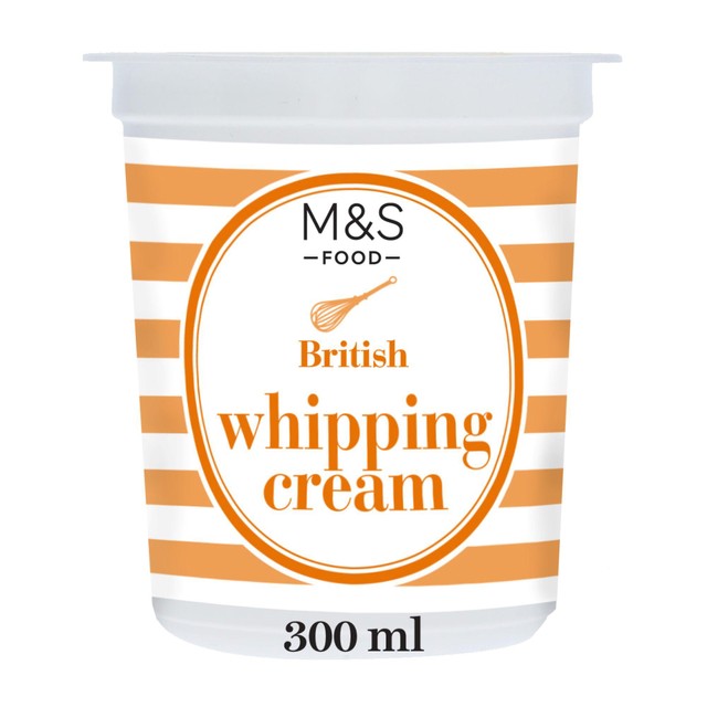 M&S whipping cream 300ml, imported from the UK