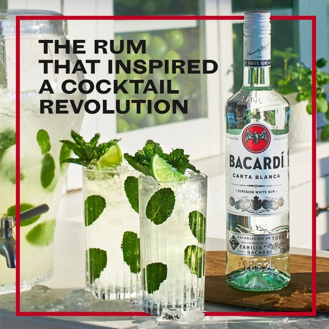 Bacardi Carta Blanca Superior white rum 35cl - British product