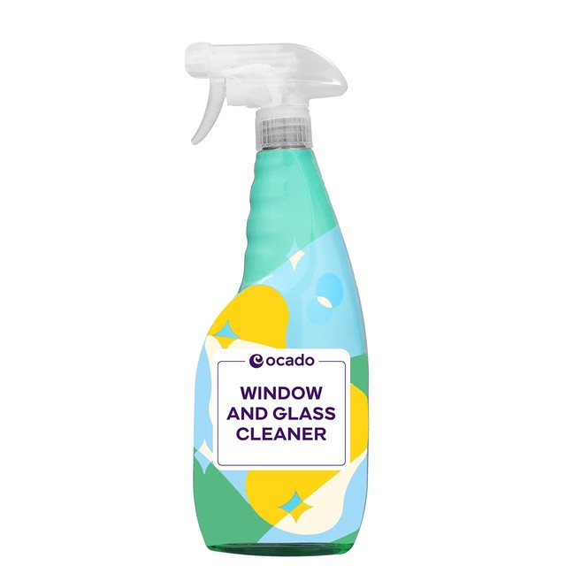 Ocado Window and Glass Cleaner Spray 750ml, imported from the UK