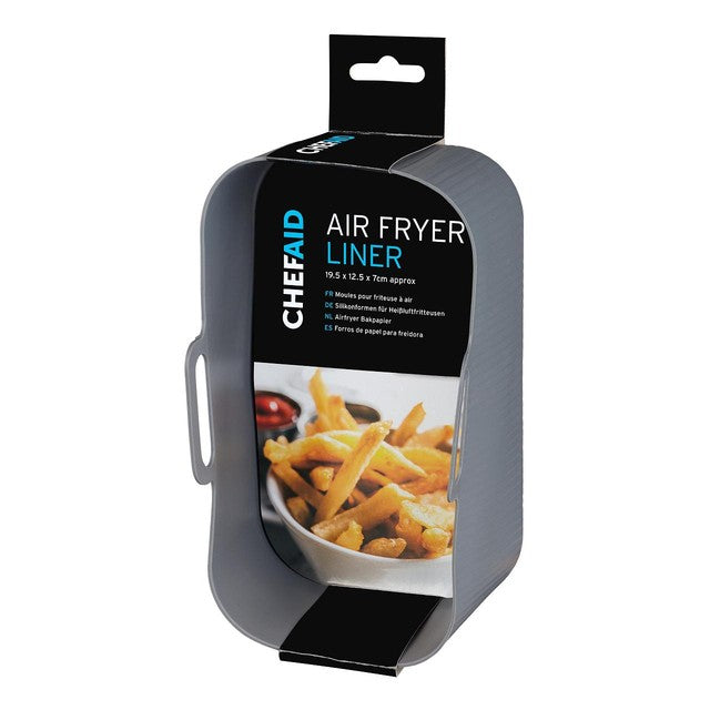 Chef Aid silicone air fryer liner 19.5cm x 12cm x 7cm - British product