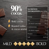 Lindt 90% cocoa dark chocolate bar 100g, UK version