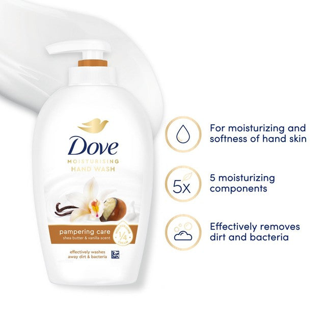 Dove shea butter warm vanilla hand wash 250ml - British product