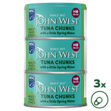 John West tuna chunks with spring water 3 x 100g, UK version