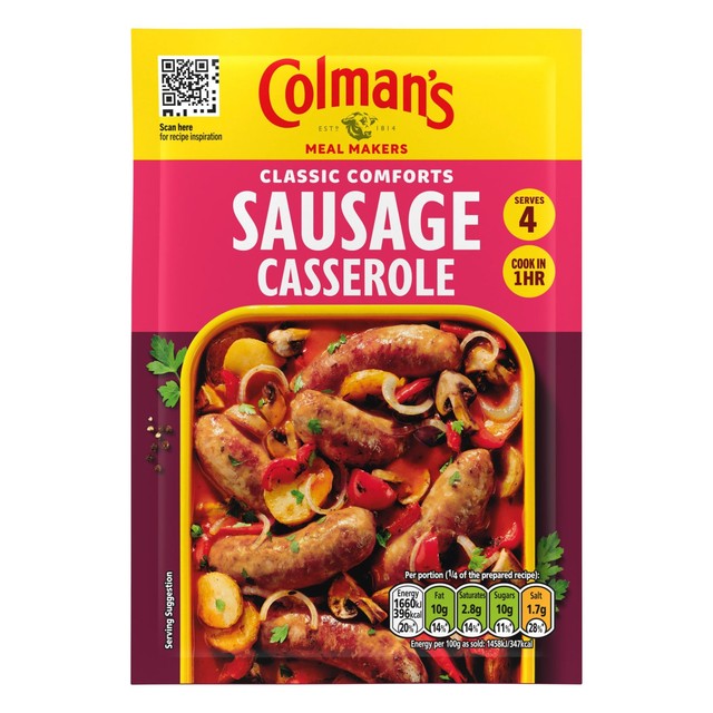 Colman's sausage casserole recipe mix 45g - British product