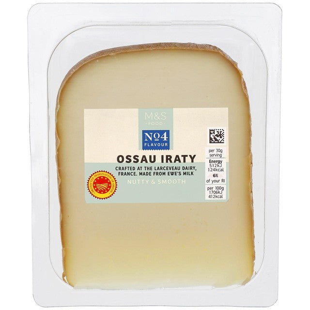 M&S Ossau Iraty cheese 180g, imported from the UK