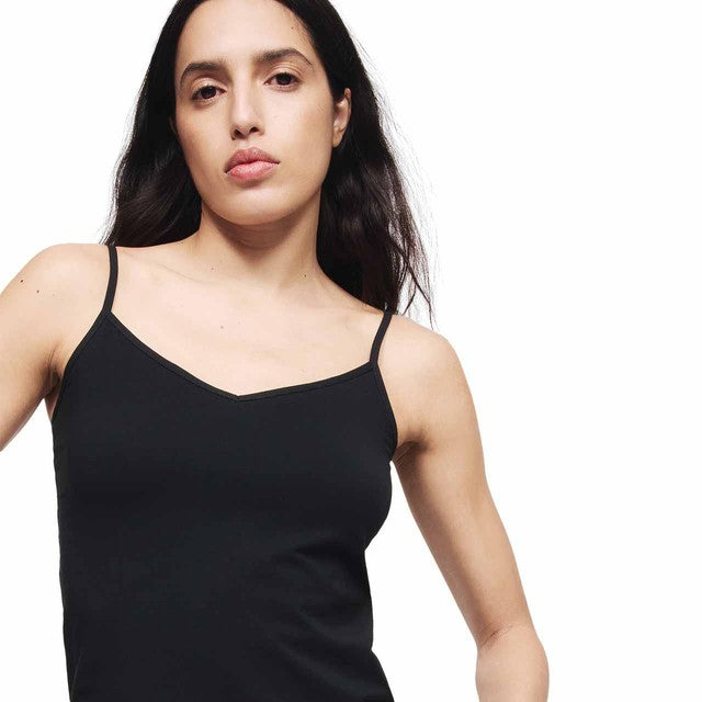 M&S black strappy vests size 18, imported from the UK