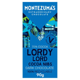Montezuma's dark chocolate bar with cocoa nibs 90g, imported from the UK