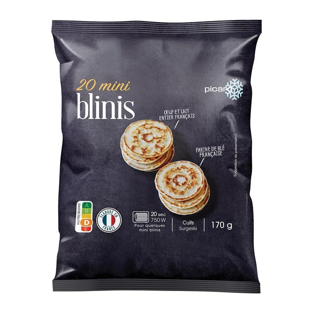 Picard mini blinis 20 per pack, imported from the UK