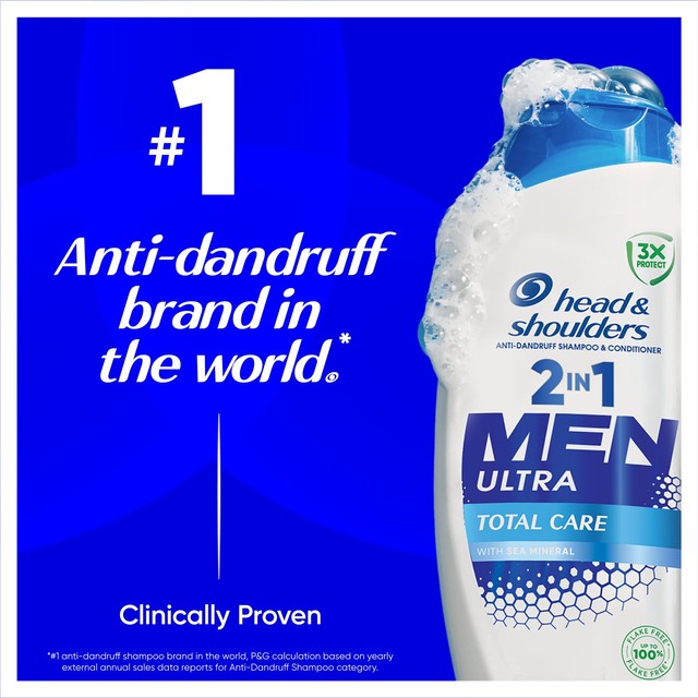 Head & Shoulders Men Ultra Total Care 2-in-1 Anti-Dandruff Shampoo 330ml, UK version