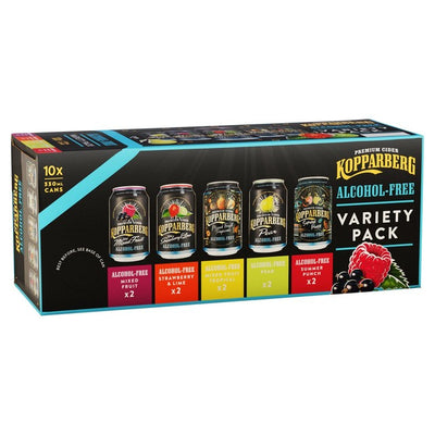Kopparberg Alkoholfritt Cider Variantpakke 10x330ml
