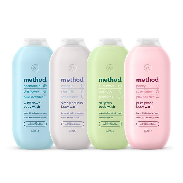 Method Daily Zen Body Wash 532ml, imported from the UK