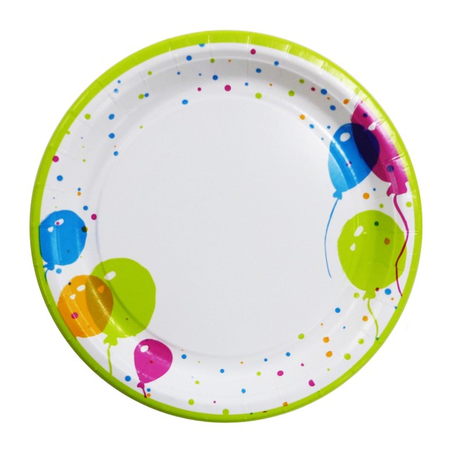 Paper+Design Bio Balloons paper plates 22cm - British product
