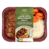 M&S lamb meal with redcurrant gravy mash 380g, imported from the UK