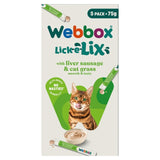 Webbox liver with cat grass cat treat 5 x 15g (British brand)