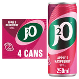 J2O apple and raspberry soft drink 4 x 250ml cans, UK version