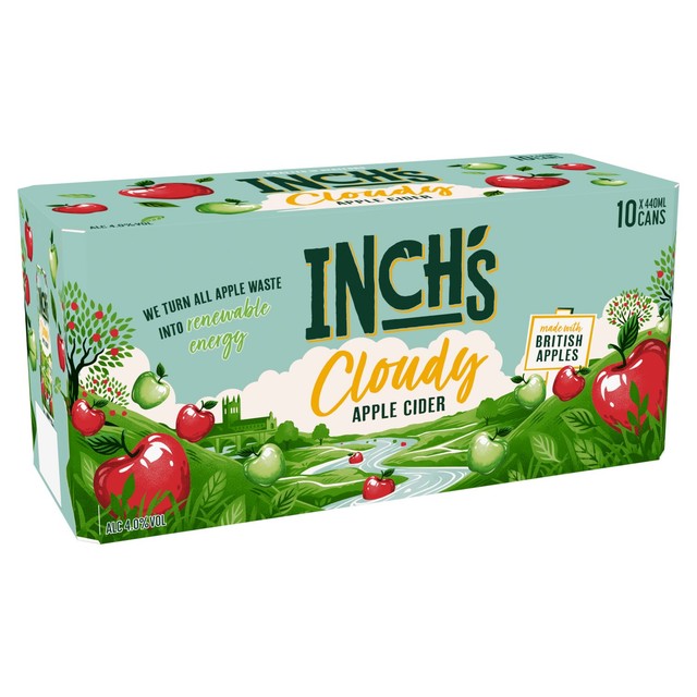 Inch's Cloudy Hazy Apple Cider 10 x 440ml, UK version